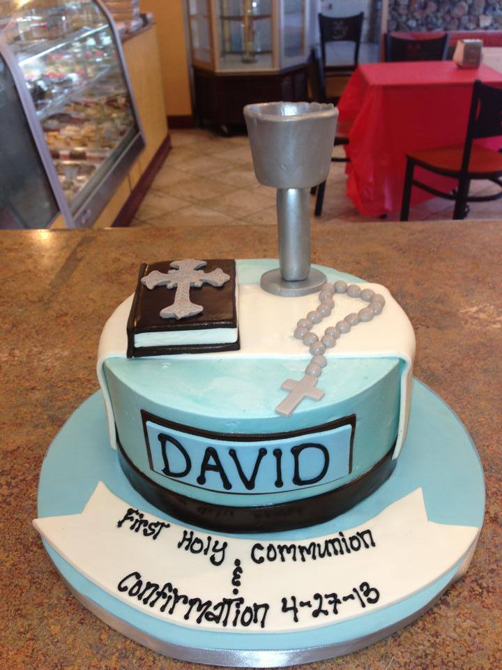 Dove And Confirmation Cake For A Boy - CakeCentral.com