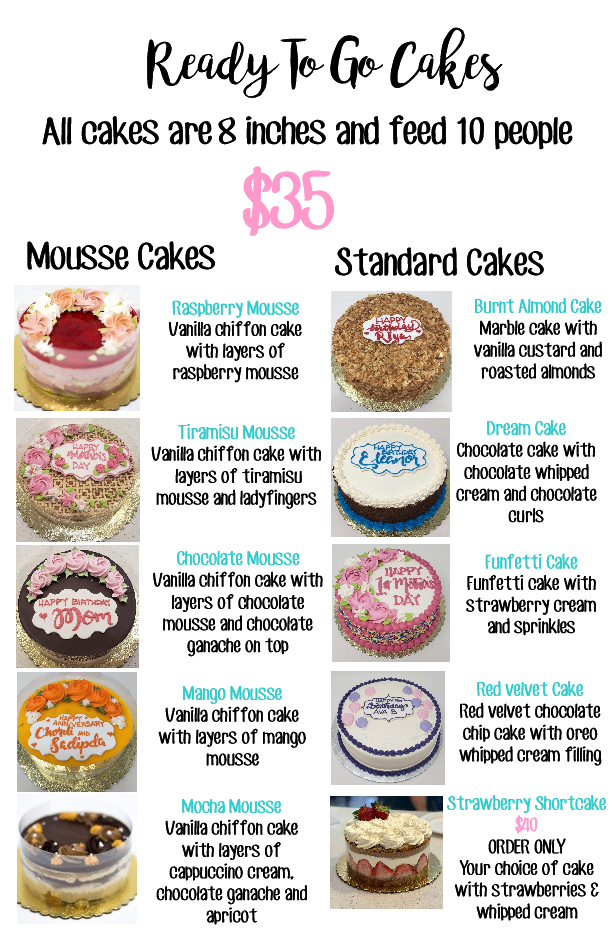 InStore Cakes C'est Si Bon Bakery